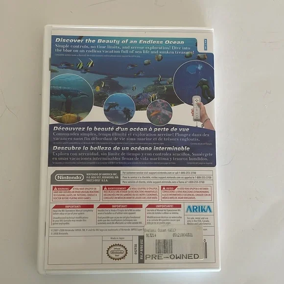 Nintendo Wii Endless Ocean Pre-owned Video Game - Picture 4 of 11